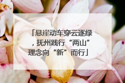悬崖动车穿云逐绿，抚州践行“两山”理念向“新”而行