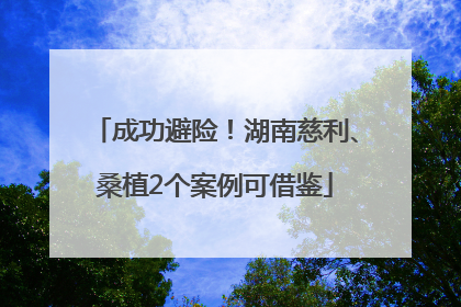 成功避险！湖南慈利、桑植2个案例可借鉴