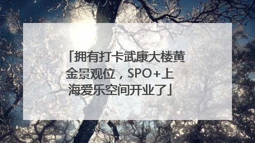 拥有打卡武康大楼黄金景观位，SPO+上海爱乐空间开业了