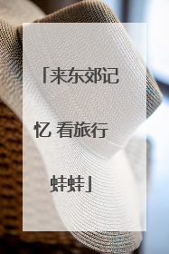 来东郊记忆 看旅行蛙蛙