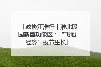 政协江淮行｜淮北段园新型功能区：“飞地经济”拔节生长