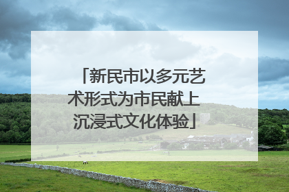 新民市以多元艺术形式为市民献上沉浸式文化体验
