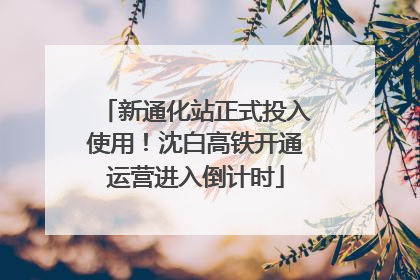 新通化站正式投入使用！沈白高铁开通运营进入倒计时