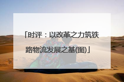 时评：以改革之力筑铁路物流发展之基(图)
