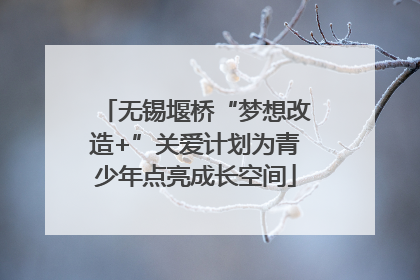 无锡堰桥“梦想改造+”关爱计划为青少年点亮成长空间