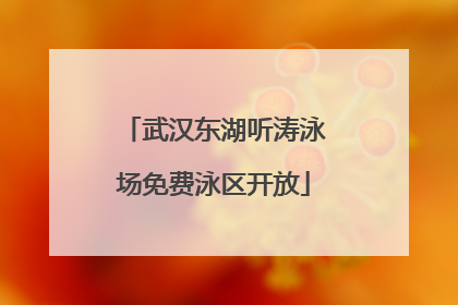 武汉东湖听涛泳场免费泳区开放