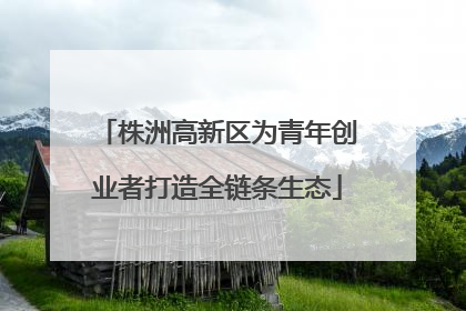 株洲高新区为青年创业者打造全链条生态