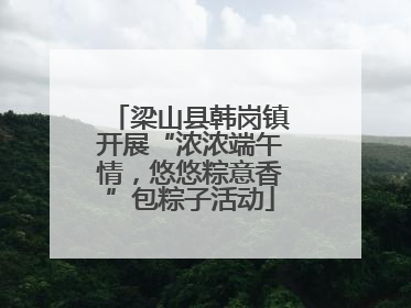 梁山县韩岗镇开展“浓浓端午情，悠悠粽意香”包粽子活动