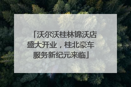 沃尔沃桂林锦沃店盛大开业，桂北豪车服务新纪元来临