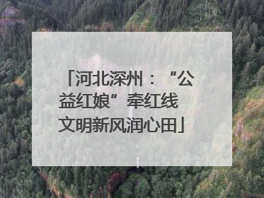 河北深州：“公益红娘”牵红线 文明新风润心田