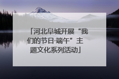 河北阜城开展“我们的节日·端午”主题文化系列活动