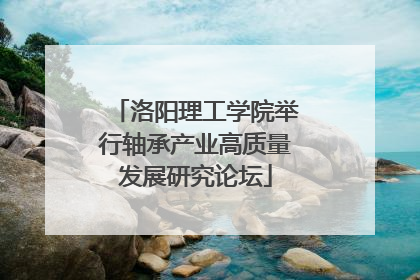 洛阳理工学院举行轴承产业高质量发展研究论坛