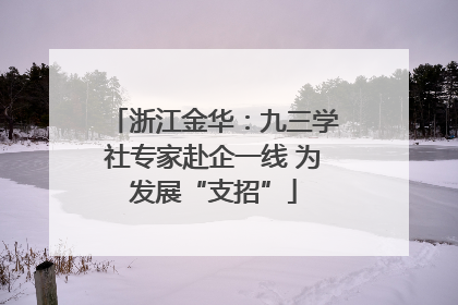 浙江金华：九三学社专家赴企一线 为发展“支招”