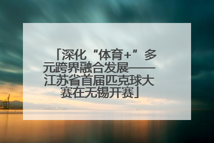 深化“体育+”多元跨界融合发展——江苏省首届匹克球大赛在无锡开赛