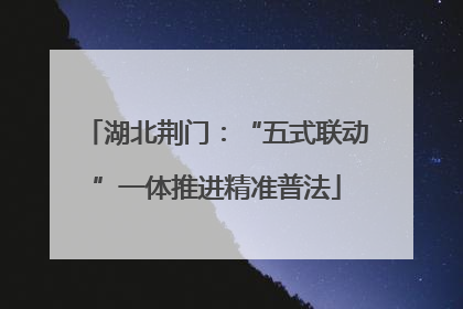 湖北荆门：“五式联动”一体推进精准普法