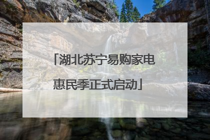 湖北苏宁易购家电惠民季正式启动
