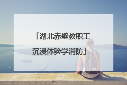 湖北赤壁教职工沉浸体验学消防