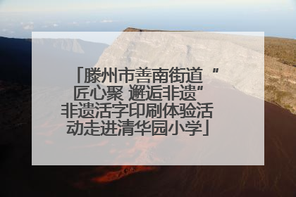 滕州市善南街道“匠心聚 邂逅非遗”非遗活字印刷体验活动走进清华园小学