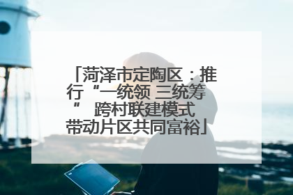 菏泽市定陶区：推行“一统领 三统筹” 跨村联建模式 带动片区共同富裕