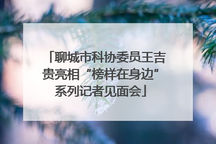 聊城市科协委员王吉贵亮相“榜样在身边”系列记者见面会
