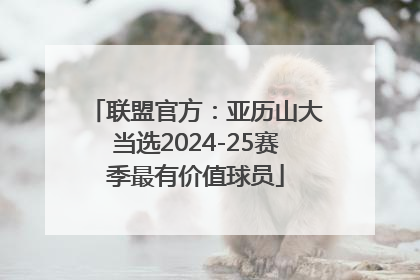 联盟官方：亚历山大当选2024-25赛季最有价值球员