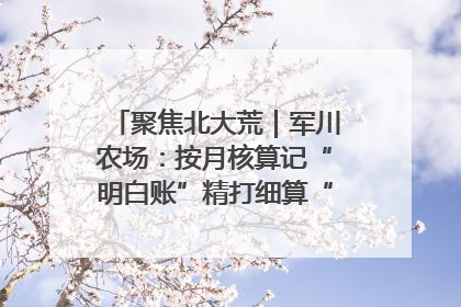 聚焦北大荒｜军川农场：按月核算记“明白账”精打细算“过紧日子”