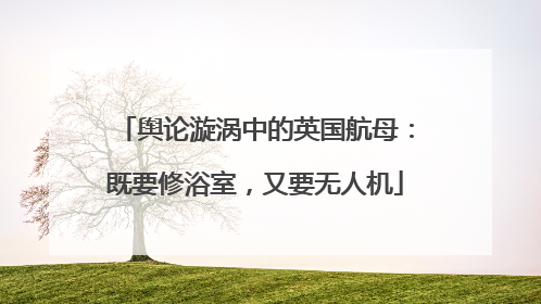 舆论漩涡中的英国航母：既要修浴室，又要无人机