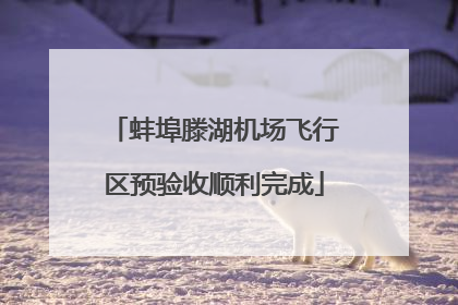 蚌埠滕湖机场飞行区预验收顺利完成