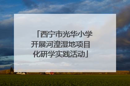 西宁市光华小学开展河湟湿地项目化研学实践活动