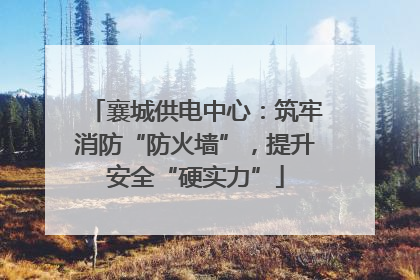 襄城供电中心：筑牢消防“防火墙”，提升安全“硬实力”