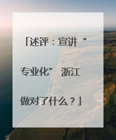 述评：宣讲“专业化” 浙江做对了什么？