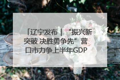 辽宁发布｜“振兴新突破 决胜勇争先”营口市力争上半年GDP增长6%左右