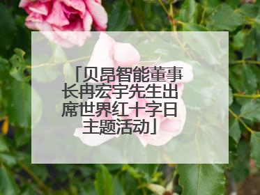 贝昂智能董事长冉宏宇先生出席世界红十字日主题活动