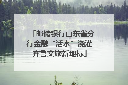 邮储银行山东省分行金融“活水”浇灌齐鲁文旅新地标
