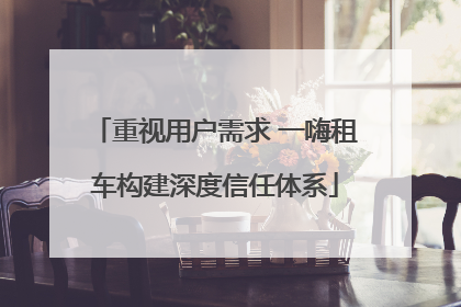 重视用户需求 一嗨租车构建深度信任体系