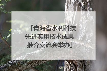 青海省水利科技先进实用技术成果推介交流会举办