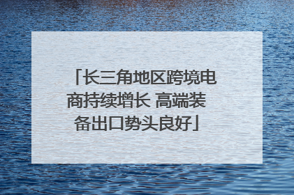 长三角地区跨境电商持续增长 高端装备出口势头良好