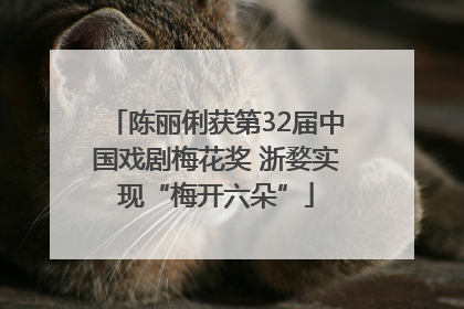 陈丽俐获第32届中国戏剧梅花奖 浙婺实现“梅开六朵”