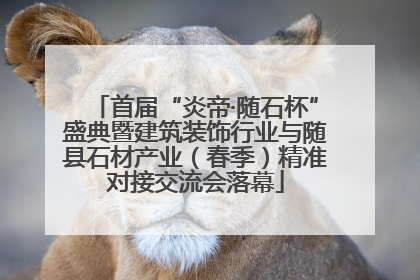 首届“炎帝·随石杯”盛典暨建筑装饰行业与随县石材产业（春季）精准对接交流会落幕