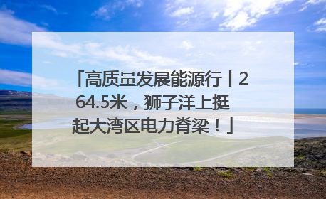 高质量发展能源行丨264.5米，狮子洋上挺起大湾区电力脊梁！