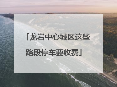 龙岩中心城区这些路段停车要收费