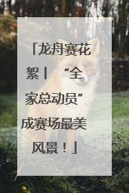 龙舟赛花絮丨 “全家总动员”成赛场最美风景！