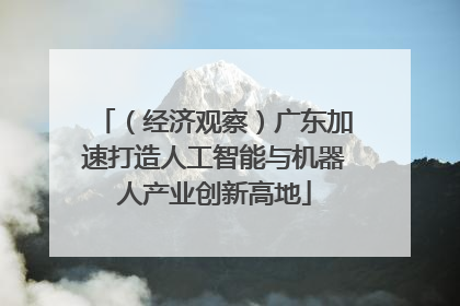 （经济观察）广东加速打造人工智能与机器人产业创新高地