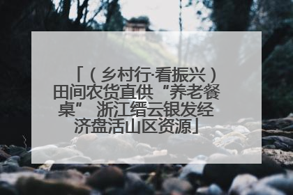 （乡村行·看振兴）田间农货直供“养老餐桌” 浙江缙云银发经济盘活山区资源