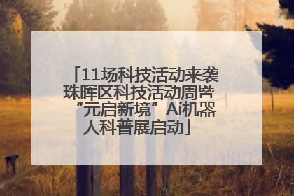 11场科技活动来袭 珠晖区科技活动周暨“元启新境”Ai机器人科普展启动