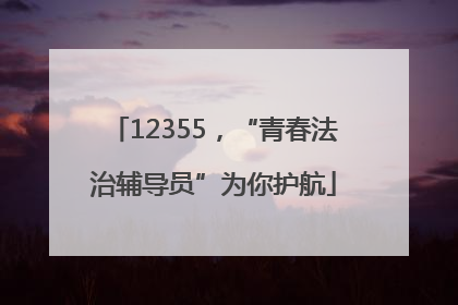 12355，“青春法治辅导员”为你护航