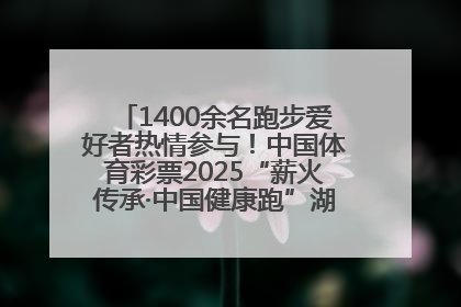 1400余名跑步爱好者热情参与！中国体育彩票2025“薪火传承·中国健康跑”湖南靖州站激情开赛