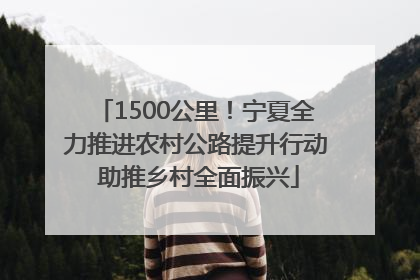 1500公里！宁夏全力推进农村公路提升行动 助推乡村全面振兴