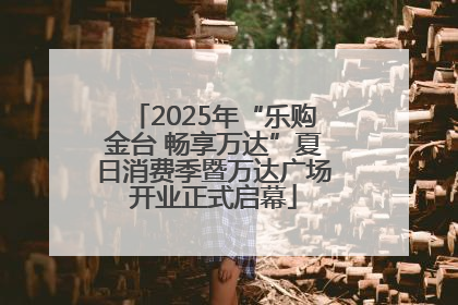2025年“乐购金台 畅享万达”夏日消费季暨万达广场开业正式启幕