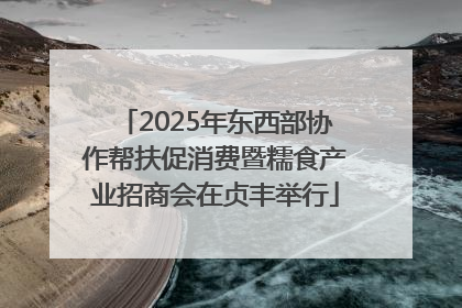 2025年东西部协作帮扶促消费暨糯食产业招商会在贞丰举行